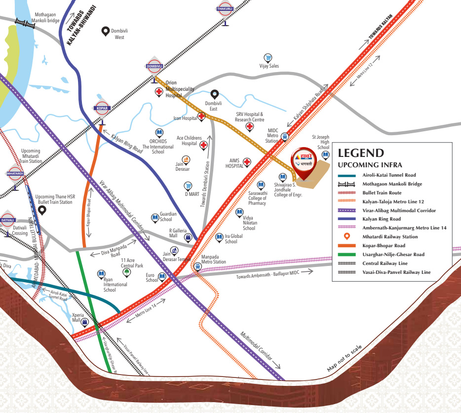 Haware Swaraj Dombivli Location Map